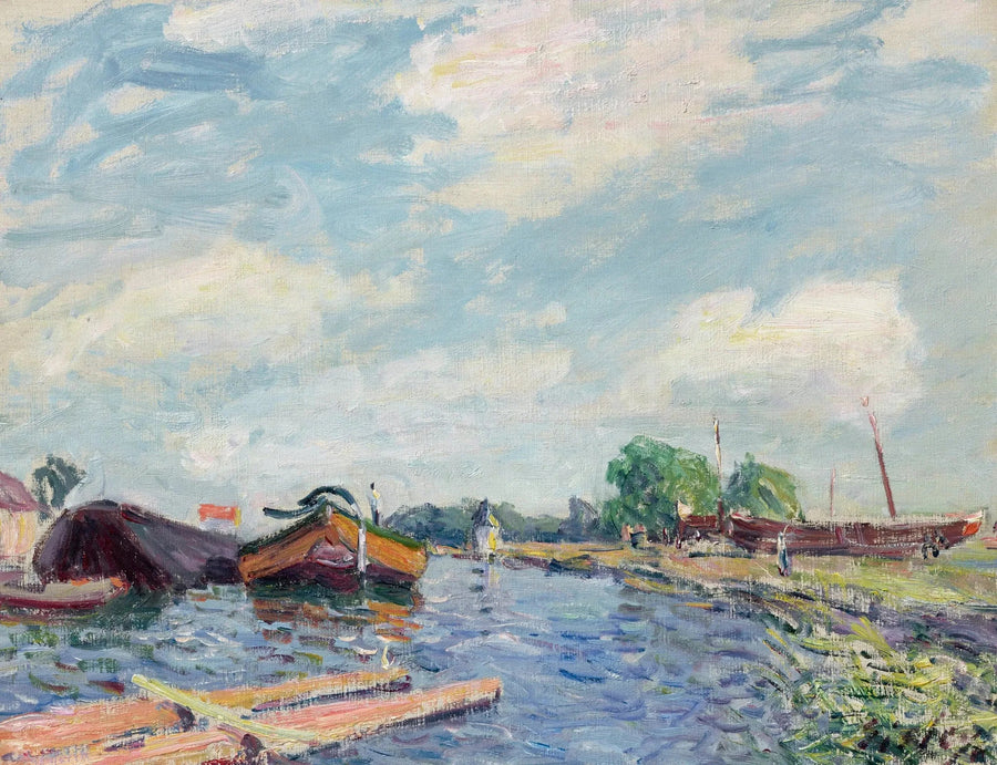 Canal del Loing en Saint-Mammès - Alfred Sisley