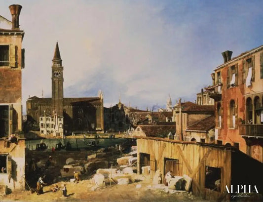 Canaletto, Église et Scuola della Carit - Giovanni Antonio Canal - Reproductions de tableaux et peintures haut de gamme