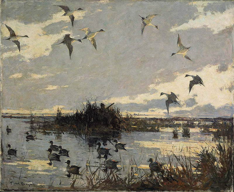 Patos de pico enano engañados - Frank Weston Benson