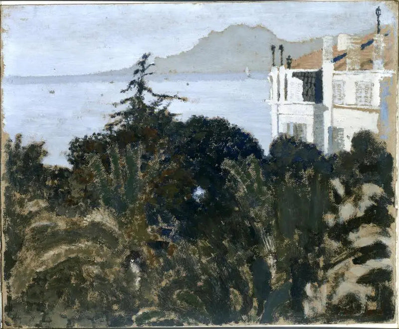 Cannes, jardín junto al mar Mediterráneo - Édouard Vuillard