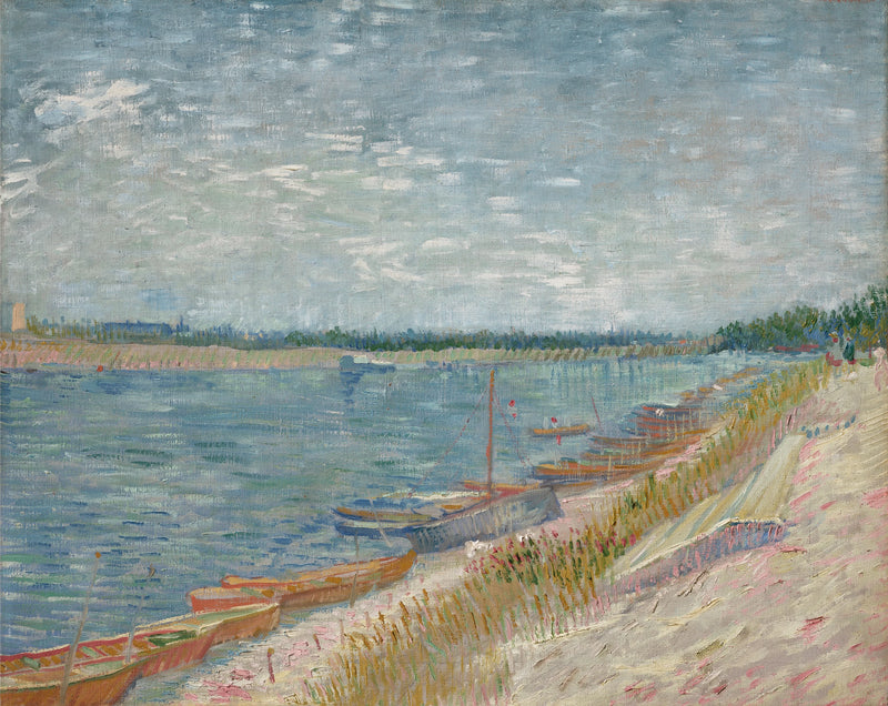 Los botes amarrados - Vincent van Gogh