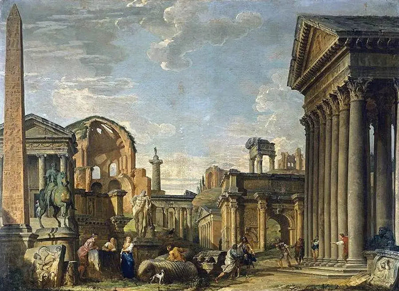 Capricho arquitectónico - Giovanni Paolo Panini