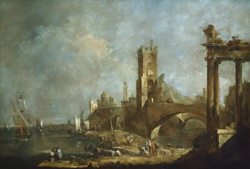 Capricho de un puerto - Francesco Guardi