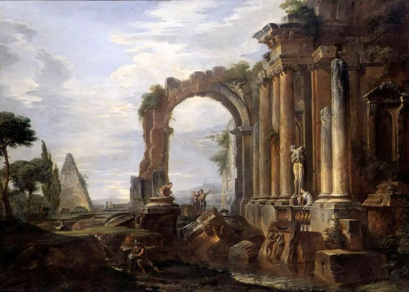 Capricho de las ruinas clásicas - Giovanni Paolo Panini