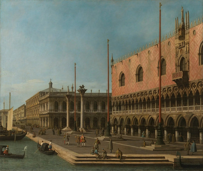 Caprice del Molo y del Palacio del Dogo - Canaletto