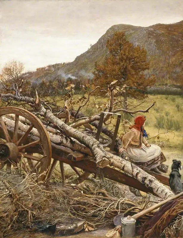 Combustible de invierno - John Everett Millais