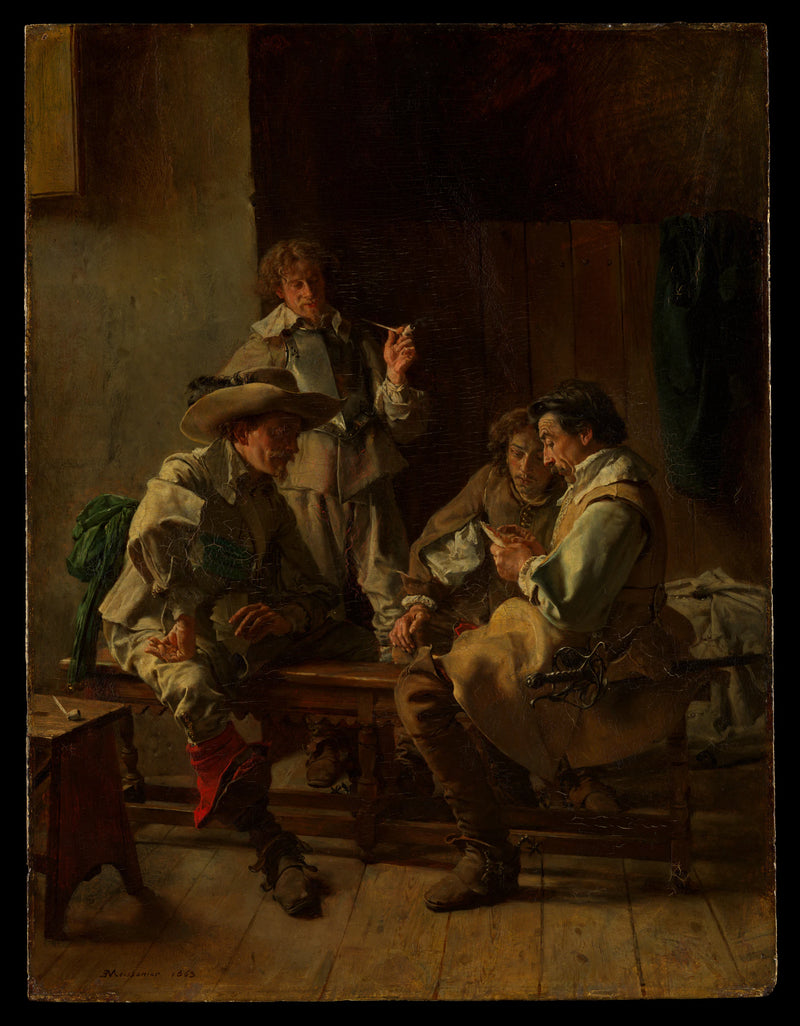 The Card Players - Ernest Meissonier