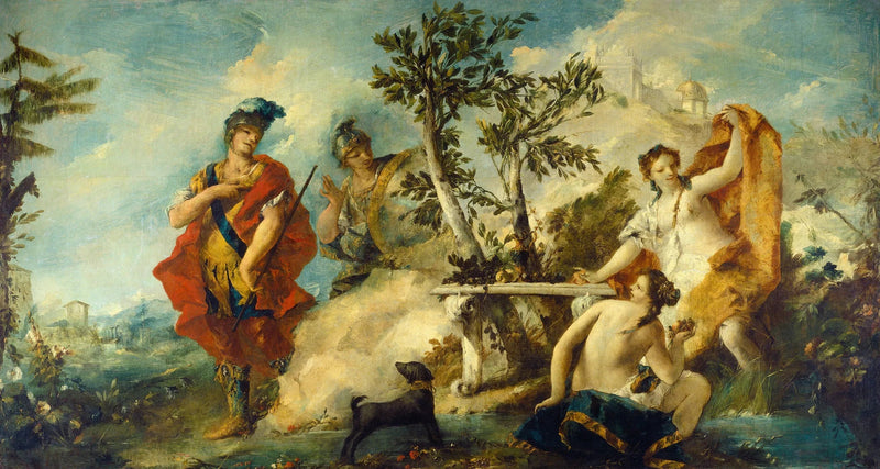 Carlo y Ubaldo resistentes a los encantamientos de las náyades de Armida - Francesco Guardi