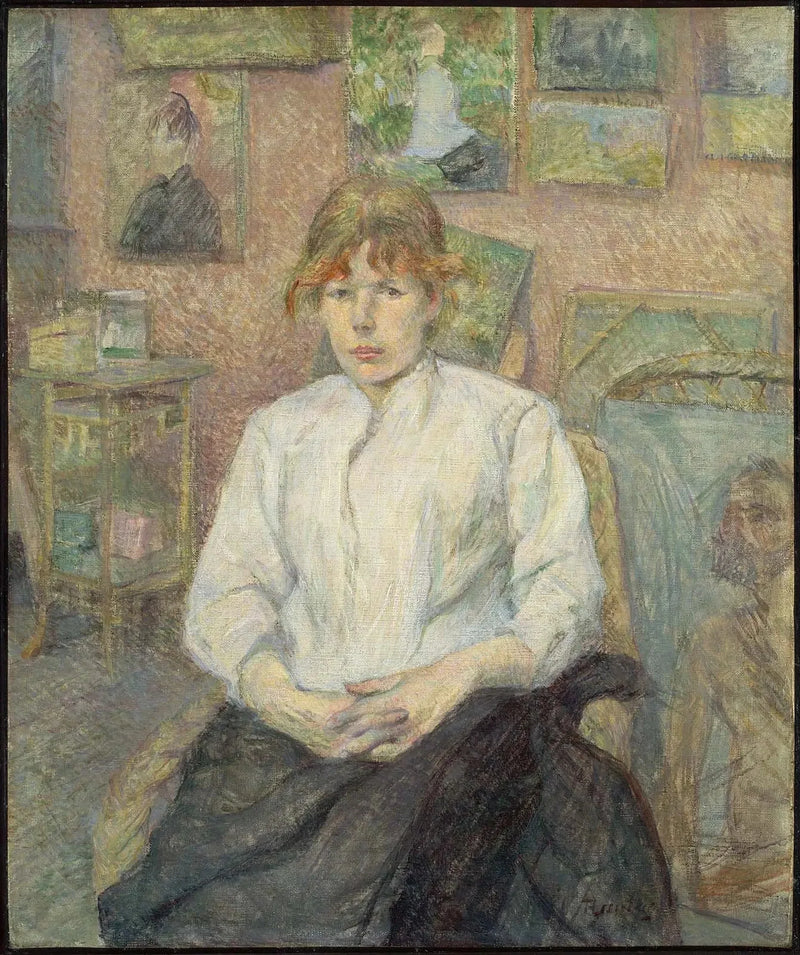 Carmen Gaudin en el taller del artista - Henri de Toulouse-Lautrec
