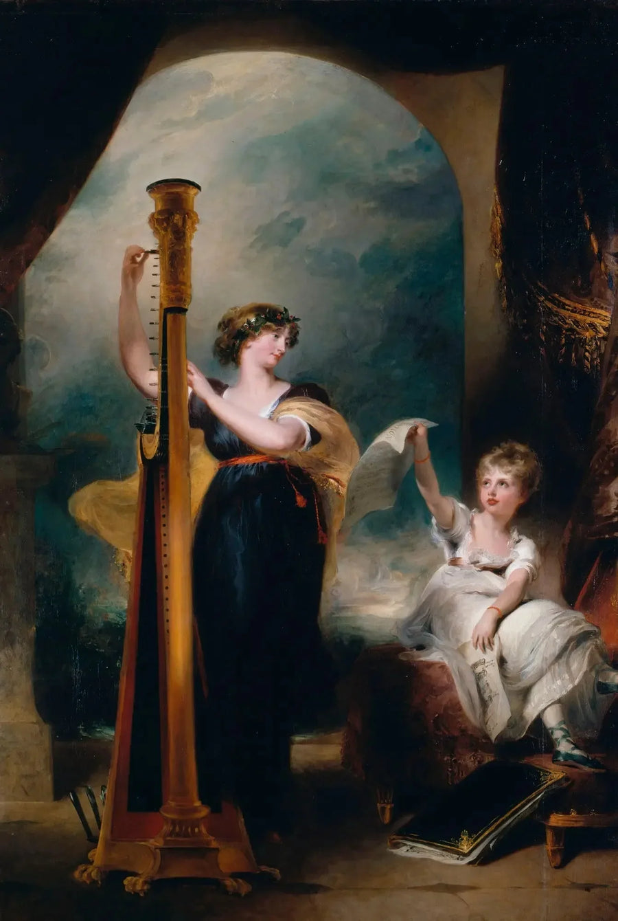 Caroline, princesa de Gales, y la princesa Charlotte - Thomas Lawrence