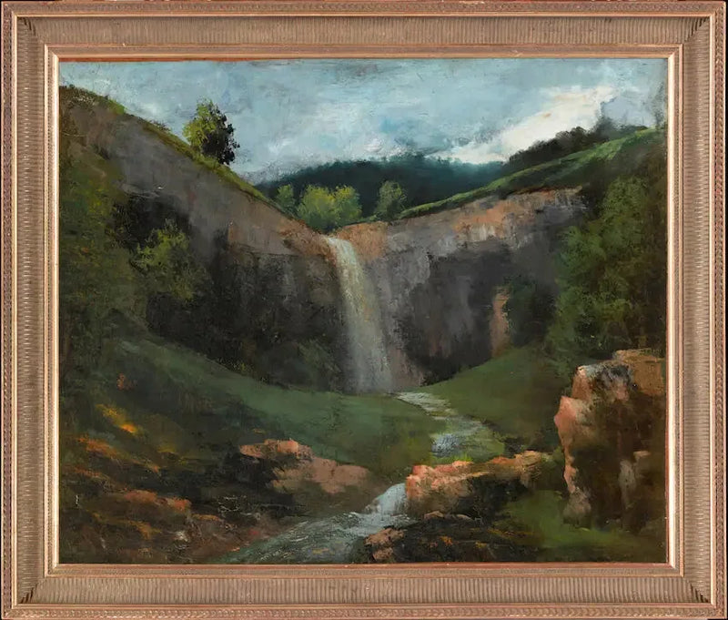 Cascada y arroyo - Gustave Courbet