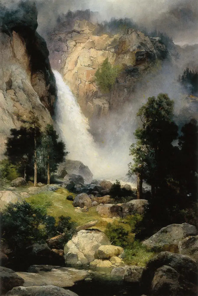 Cascada de las Cataratas, Yosemite - Thomas Moran