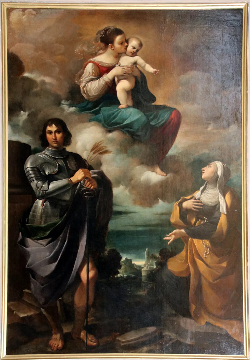 Categoría: Madonna con Niño en gloria con san Pancrazio y una monja santa - Guercino