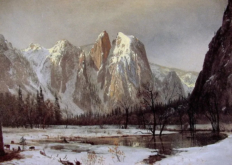Catedral de la Roca, valle de Yosemite, California - Albert Bierstadt