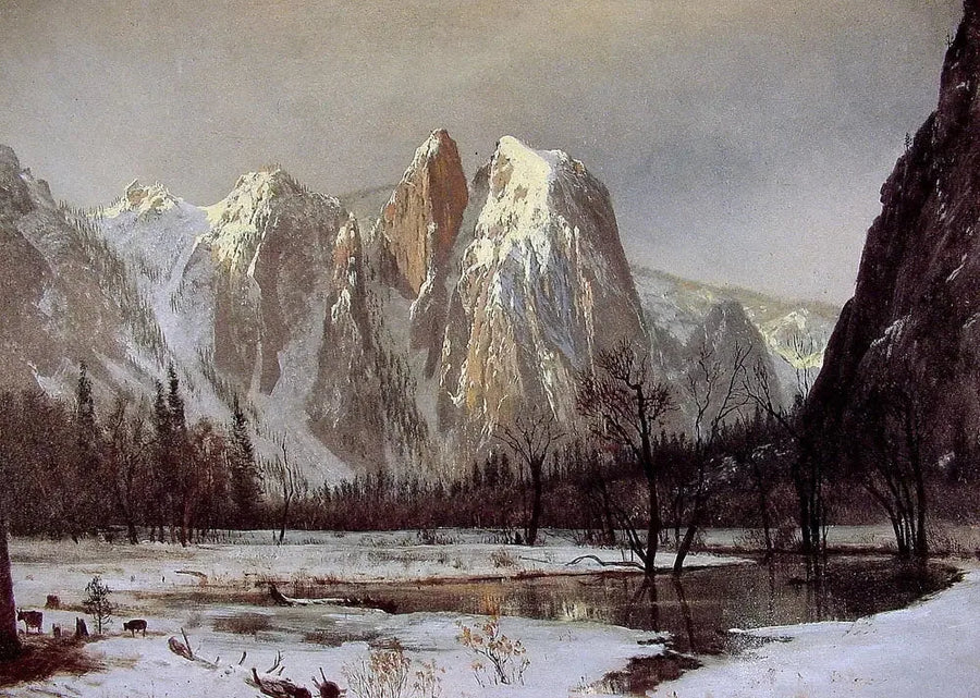 Catedral de la Roca, valle de Yosemite, California - Albert Bierstadt