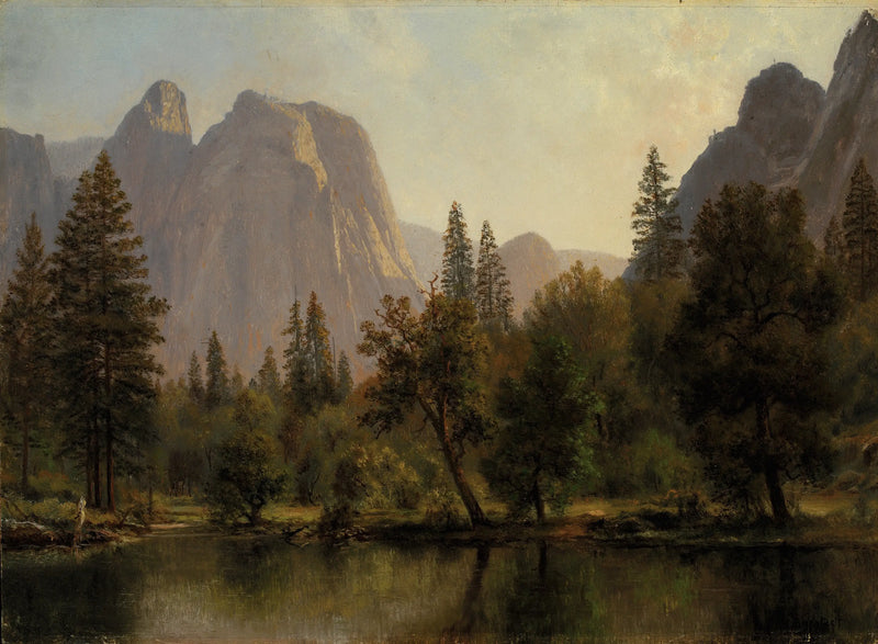 Rocas de la Catedral, valle de Yosemite - Albert Bierstadt