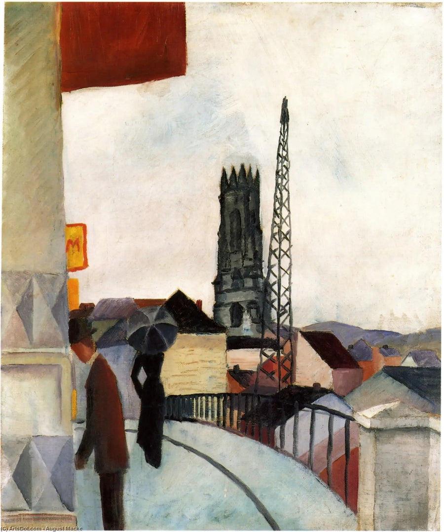 Catedral de Friburgo en Suiza - August Macke