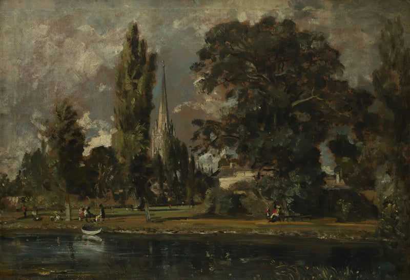 Catedral de Salisbury y Leadenhall desde el río Avon - John Constable
