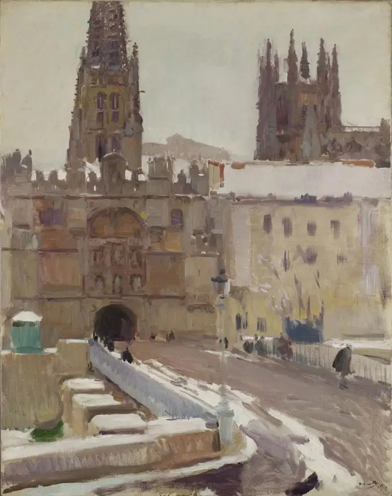 Catedral y puerta de Santa María, Burgos - Joaquín Sorolla