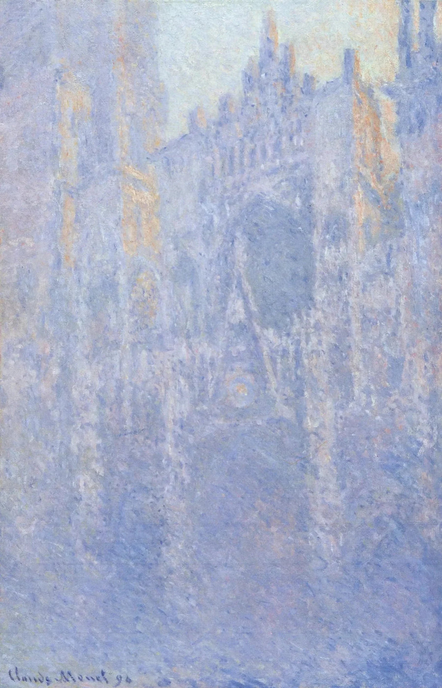 Catedral de Rouen, niebla matutina W1352 - Claude Monet