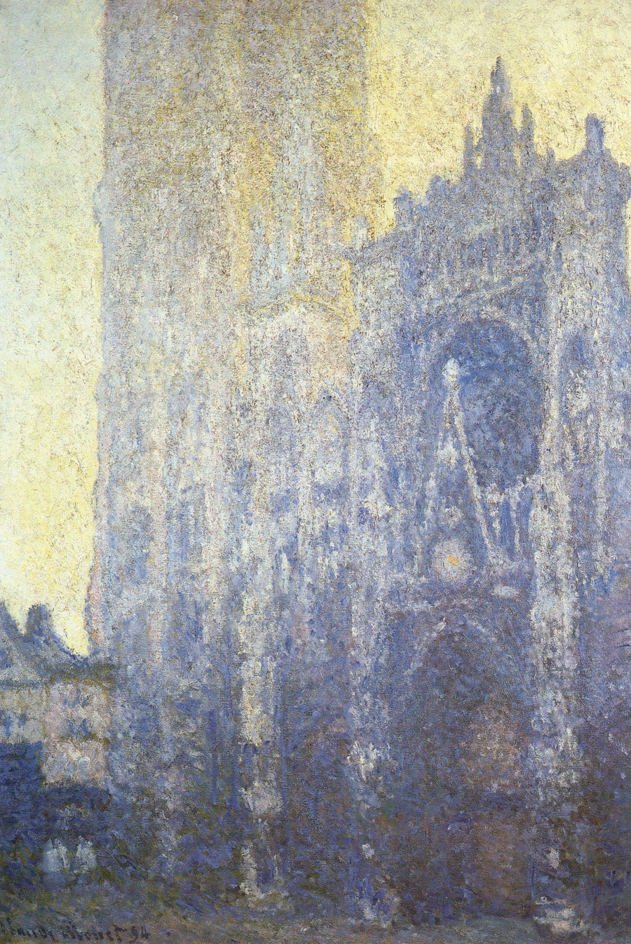Catedral de Rouen, efecto matutino W1347 - Claude Monet