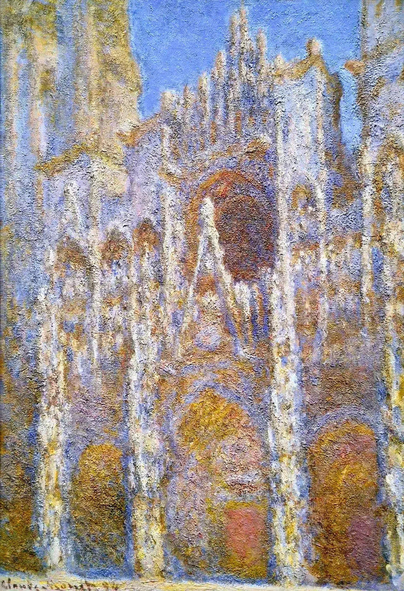 Catedral de Rouen, efecto sol W1356 - Claude Monet
