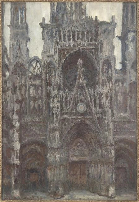 Catedral de Rouen, Brown Harmony W1319 - Claude Monet