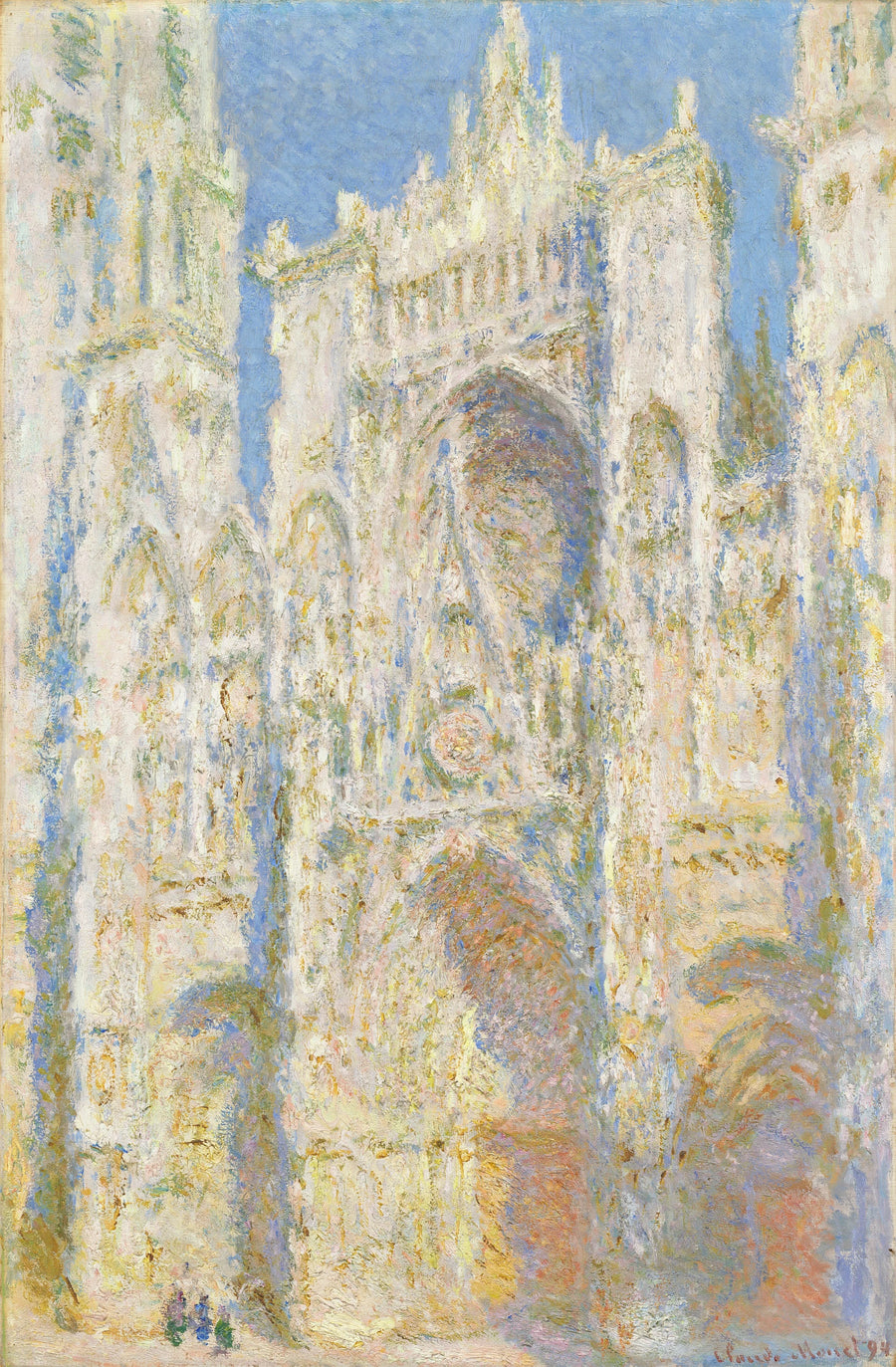 La Catedral de Rouen, el Portal, Sol - Claude Monet