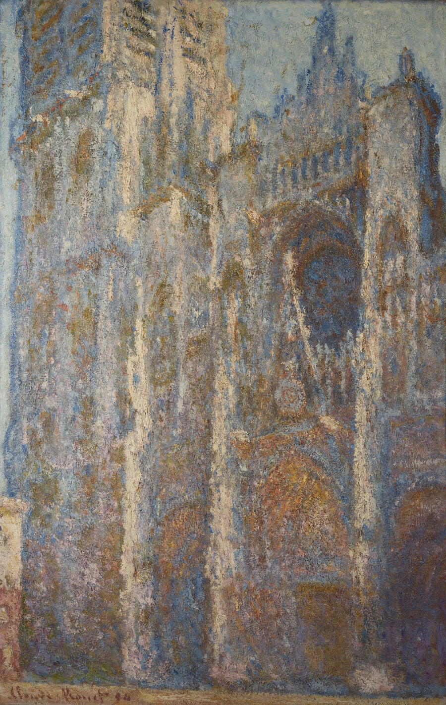 La Catedral de Rouen, el Portal y la Torre de Albane, Mediodía - Claude Monet