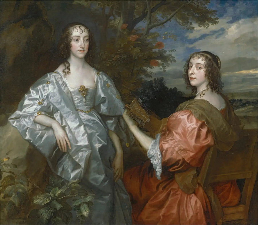 Catherine, condesa de Chesterfield, y Lucy, condesa de Huntingdon - Antoine van Dyck