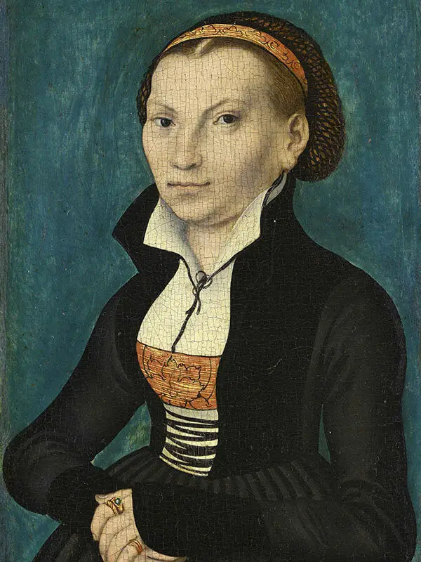 Catalina de Bora, a mi cuerpo, mirando hacia la derecha - Lucas Cranach el Viejo