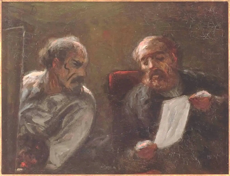 Charla en el taller - Honoré Daumier