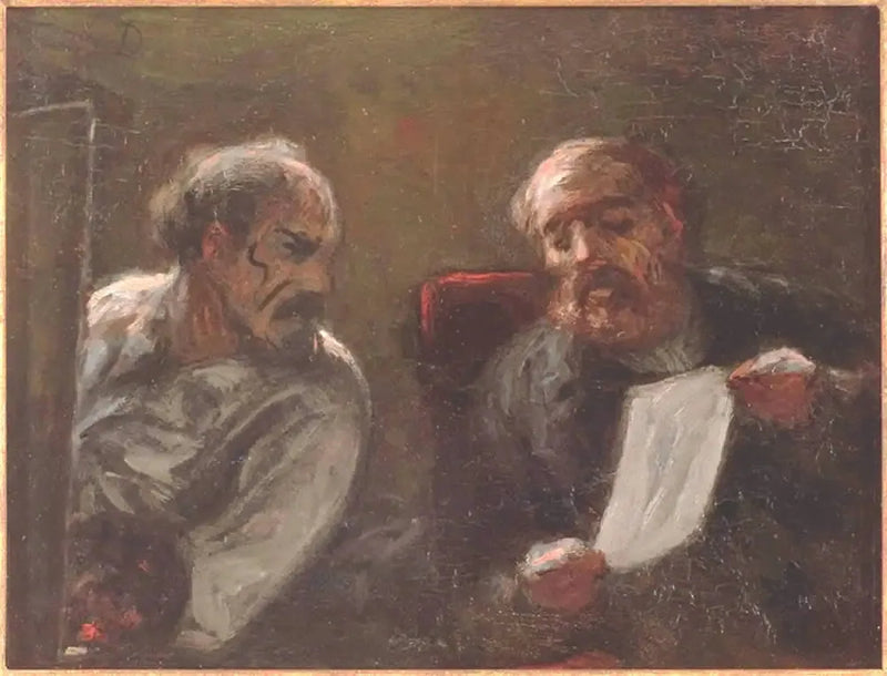 Charla en el taller - Honoré Daumier