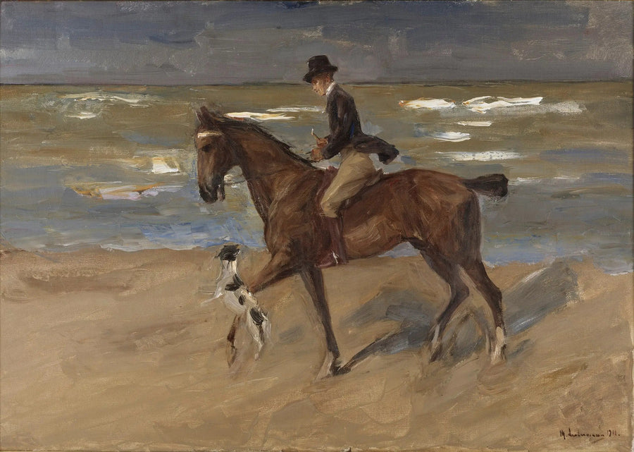 Caballero en la playa - Max Liebermann