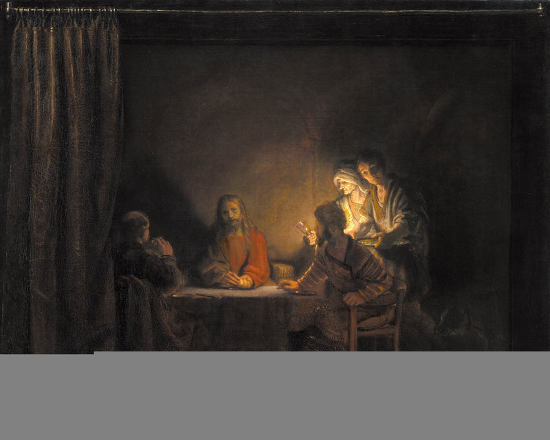 El Cristo y los discípulos (La Última Cena de Emaús) - Rembrandt