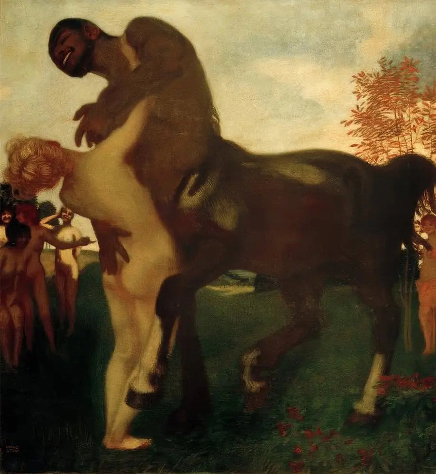 Centauro y Ninfa - Franz Von Stuck