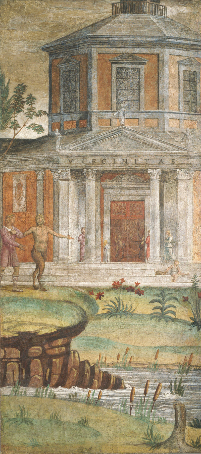 Cabeza y Pan en el templo de Diana - Bernardino Luini