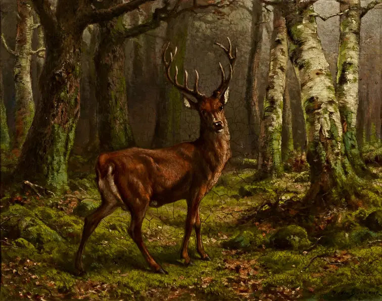 Ciervo en el bosque - Rosa Bonheur
