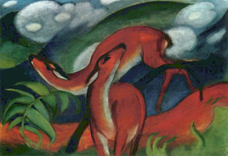 Ciervo rojo II - Franz Marc