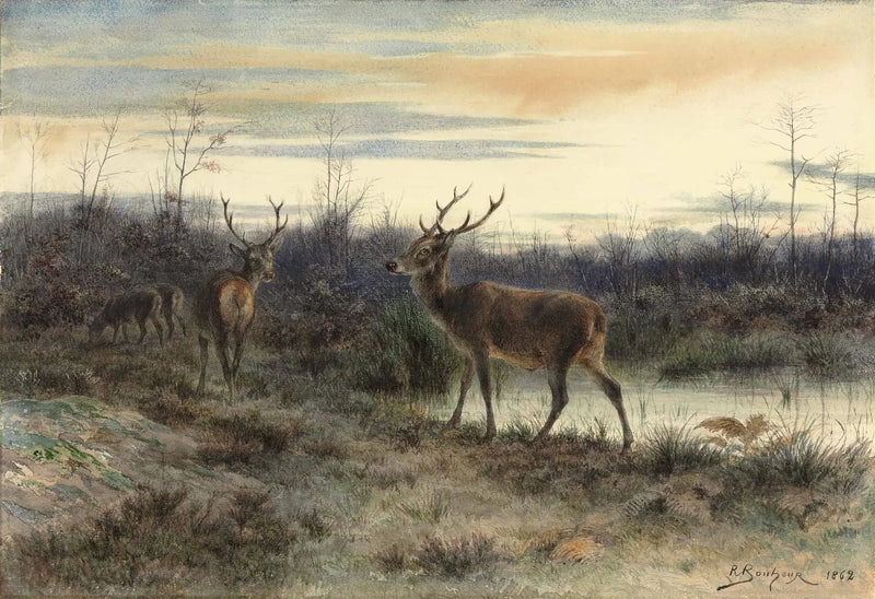 Ciervos en el bosque de Fontainebleau - Rosa Bonheur