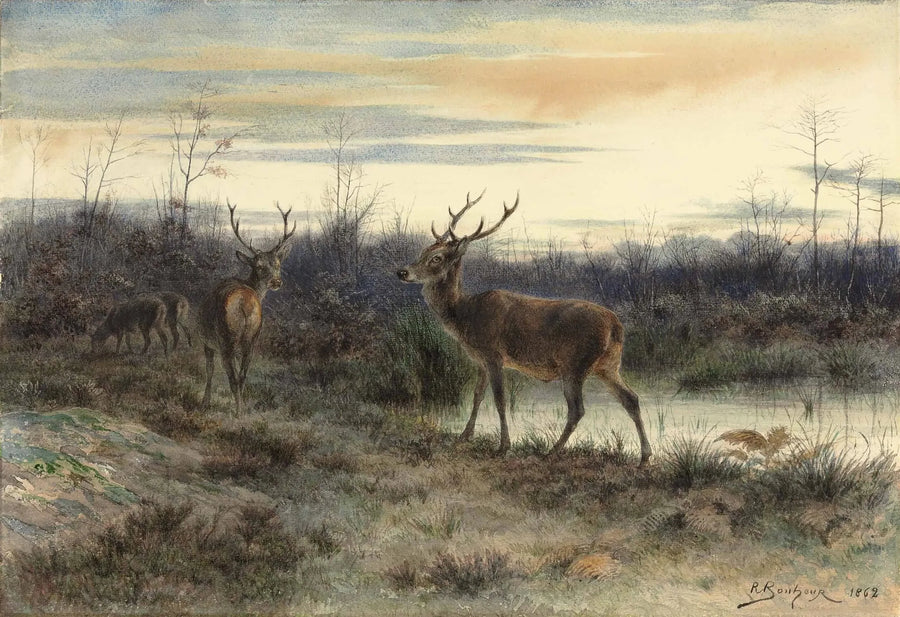 Ciervos en el bosque de Fontainebleau - Rosa Bonheur