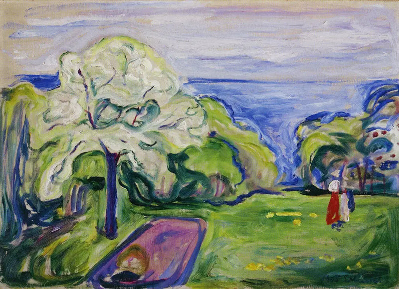 Cerezo en flor - Edvard Munch