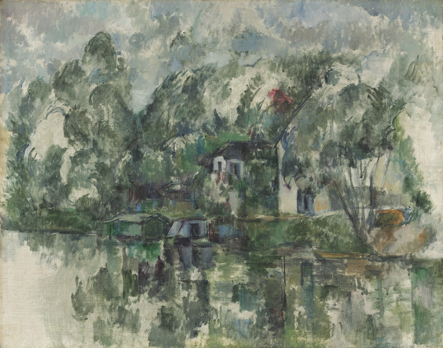 Al borde del agua - Paul Cézanne