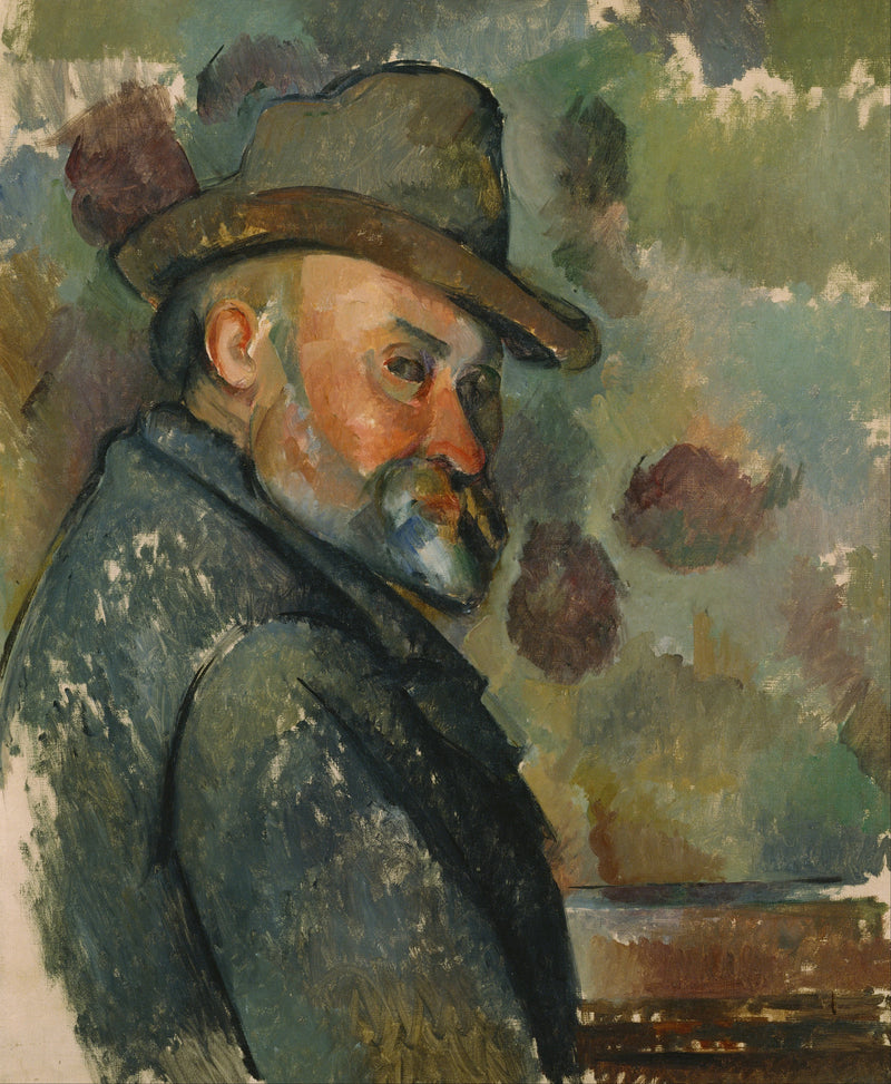 Autorretrato con sombrero - Paul Cézanne