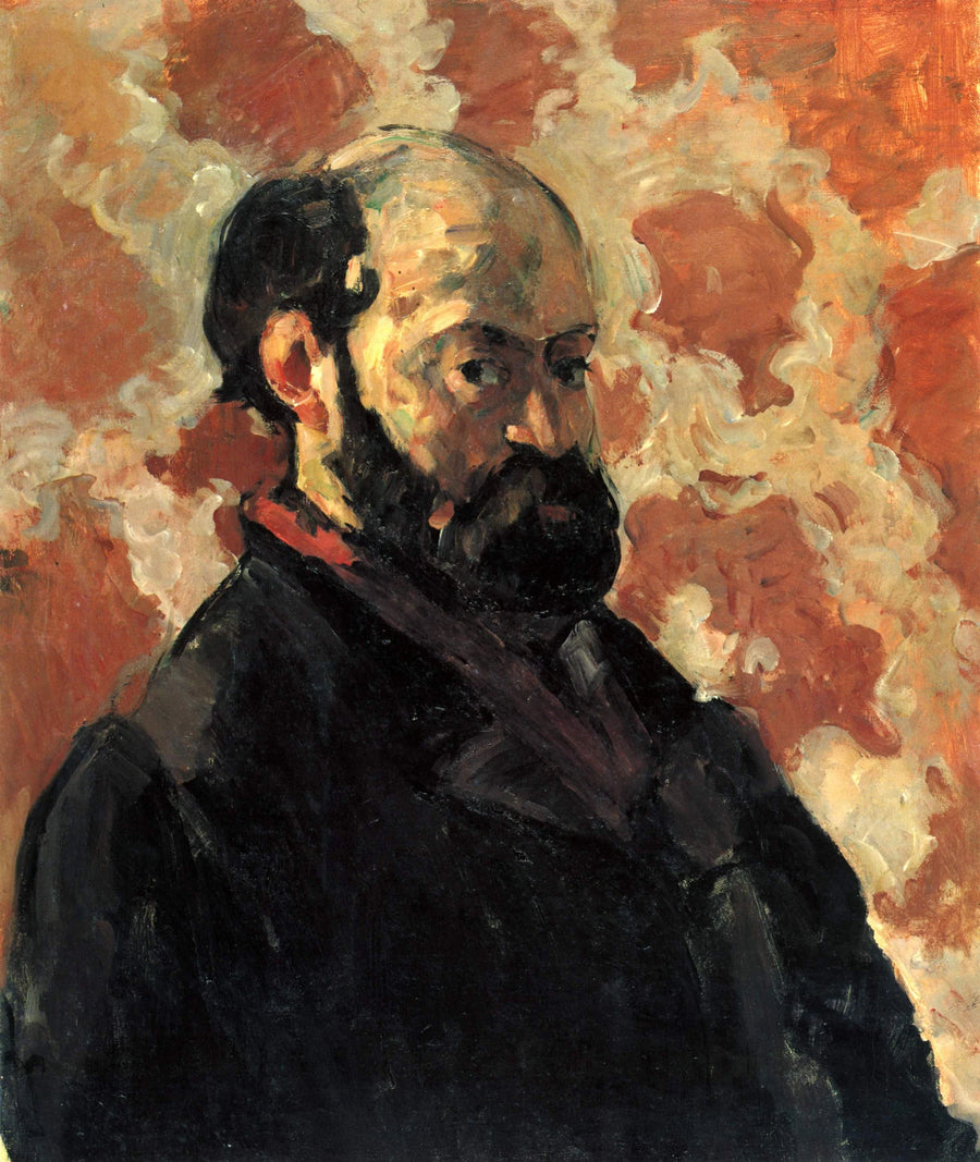 Retrato del artista sobre fondo rosa - Paul Cézanne