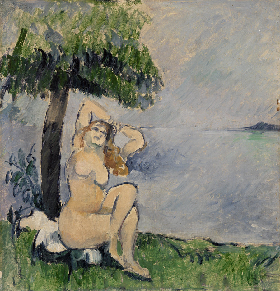 Bañista al borde del mar - Paul Cézanne