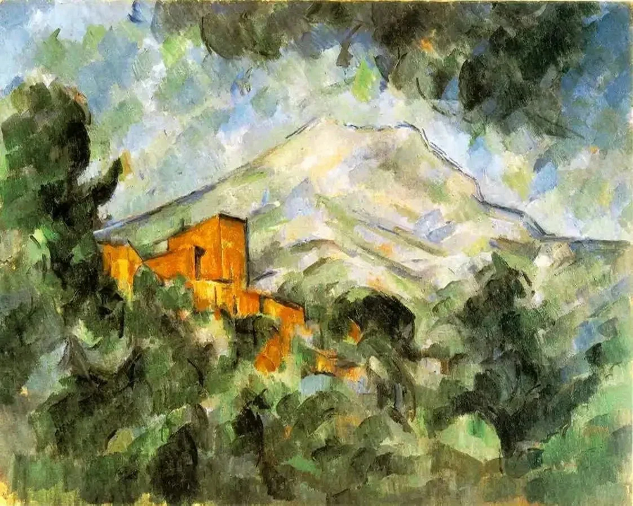 La Montaña Sainte-Victoire y Château Noir - Paul Cézanne