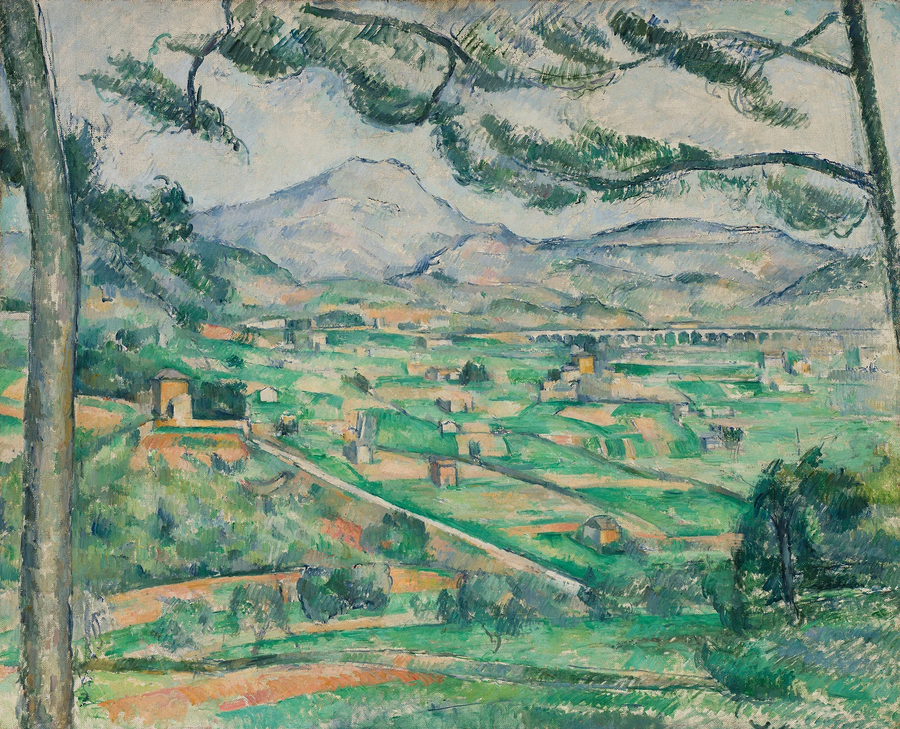 La Montaña Sainte-Victoire con el gran pino - Paul Cézanne