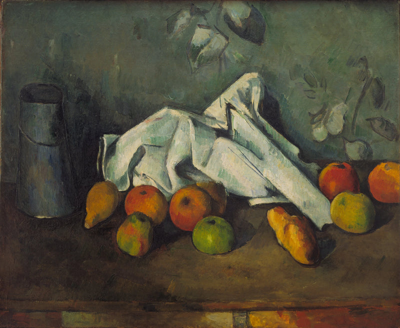 Caja de leche y manzanas - Paul Cézanne