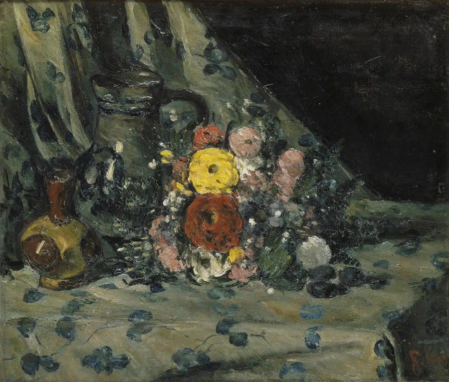 Ramo de dalia amarilla - Paul Cézanne